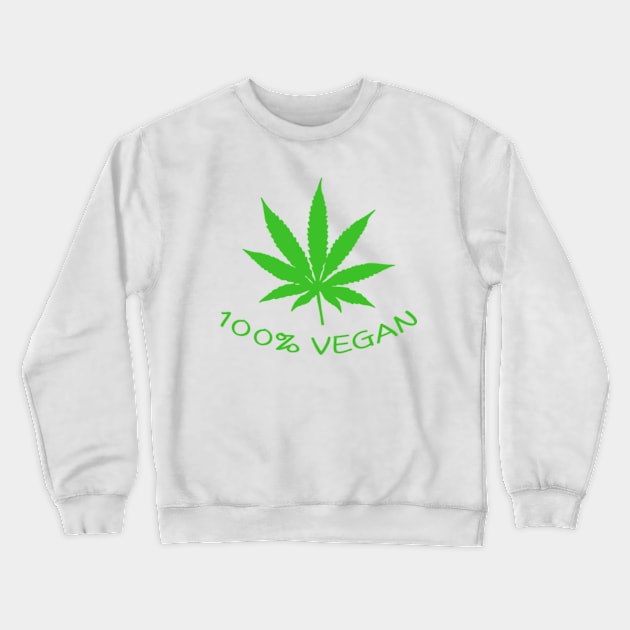 100% VEGAN Crewneck Sweatshirt by redhornet